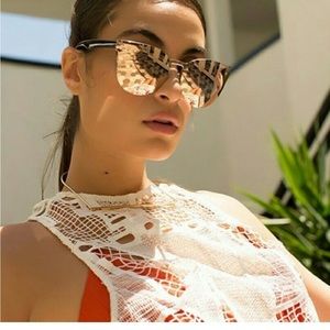 Quay Higher Love Sunglasses. Mirrored Lens